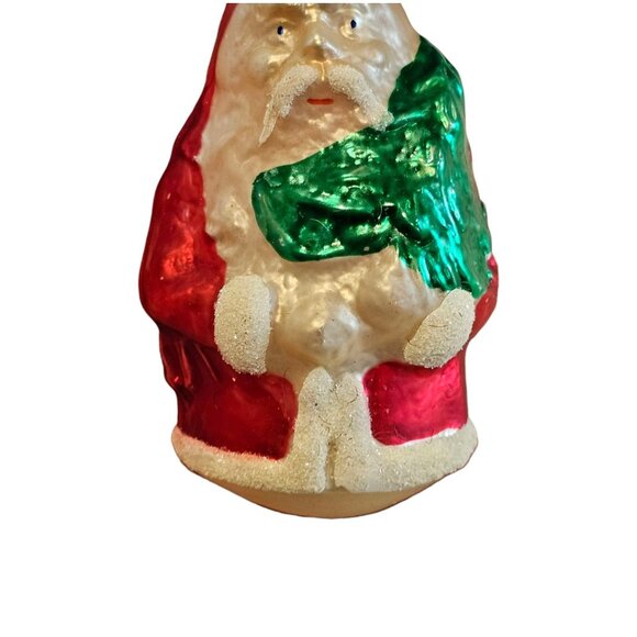 Vintage Inge‎ Glas Glass Christmas Ornament Santa Claus 3.5 In W. Germany - Picture 4 of 11